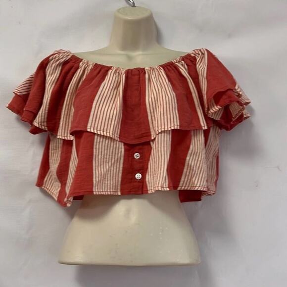 FAITHFUL THE BRAND SALERNO OFF THE SHOULDER TOP SIZE 2 - Picture 2 of 5